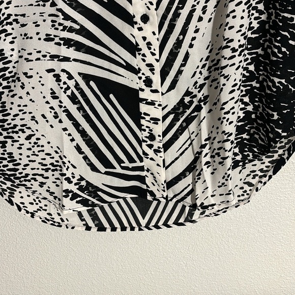 Three Eighty Two Black and White Long Sleeve Mini Dress XS - Picture 7 of 7